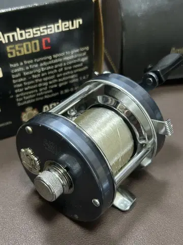 ABU Ambassadeur 5500C 블루 그레이 덤 스풀 포함