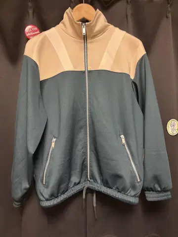 ZARA 다크 그린 베이지 블루종 터틀넥