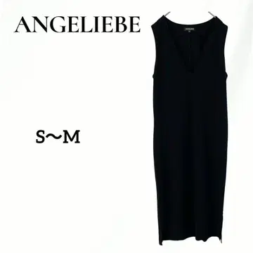 ANGELIEBE 블랙 마터니티 원피스 롱 오버롤 스커트