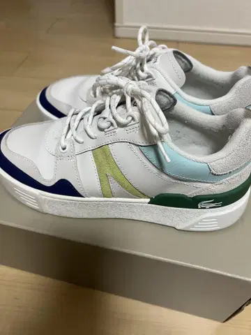 LACOSTE CF00303 화이트/퍼플 38A 스니커즈