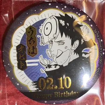 NARUTO 벌스데이 금박 홀로그램 캔뱃지 한정품 우치하 오비토