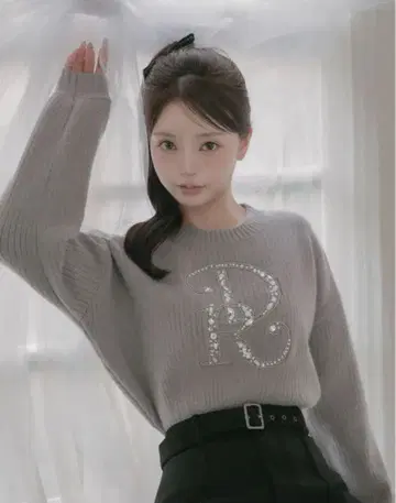 darich DR 비쥬 볼륨 리브 니트탑