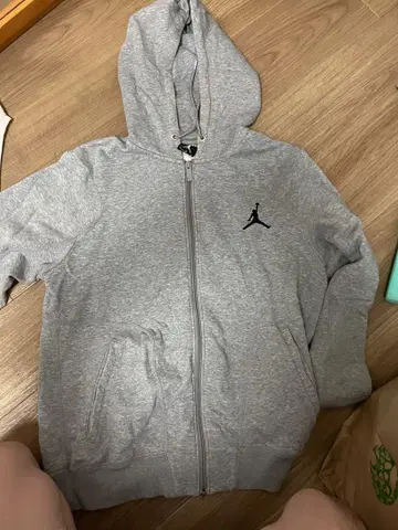 Jordan 그레이 후드 부착 후드티 L