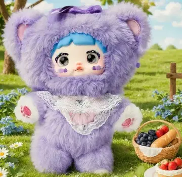 Nommi 과연 재미있는 봉제 인형 후르츠 시리즈 블루베리 키링