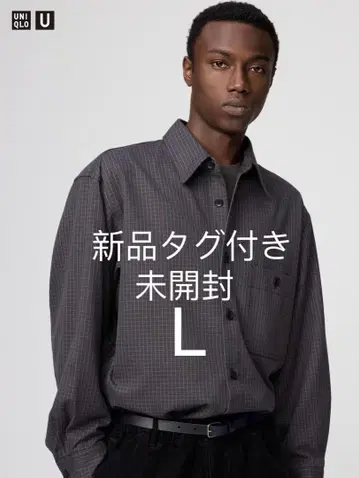 UNIQLO U 2025 가을/겨울 트윌 워크 오버 사이즈 셔츠 L