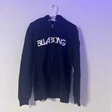 BILLABONG 네이비 집업 후드티