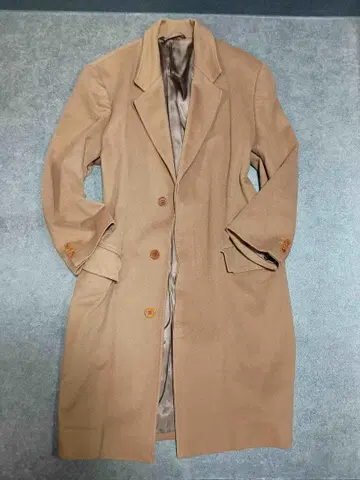 [고급 캐시미어 100%] 이탈리아제 MONTE ZEMORO 카멜 코트
