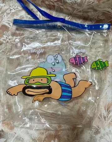 메이지 제과 컬 아저씨 비닐 백 meiji 레트로