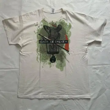 90s 00s 빈티지 앨리스 인 체인스 조커 스컬
