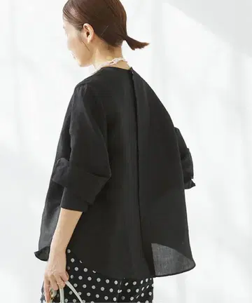 새상품급 라미 셀 노카라 블라우스 IENA