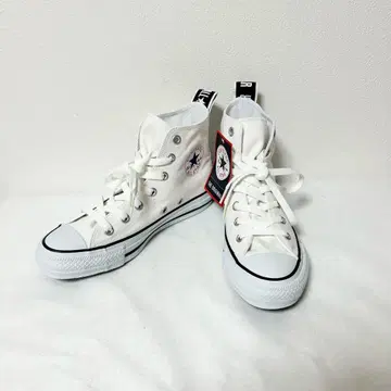 컨버스 올스타 하이컷 로고 테이프 여성용 스니커즈 화이트 24