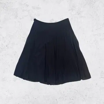 NATURAL BEAUTY BASIC 플리츠 스커트 블랙 L