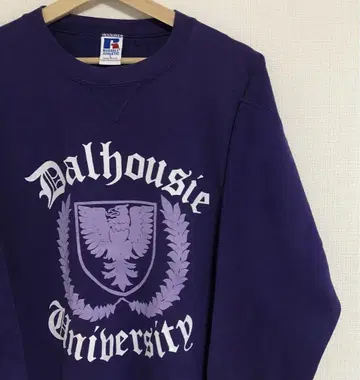 레어 컬러 퍼플 USA제 90s 러셀 애슬레틱 앞V 칼리지 맨투맨