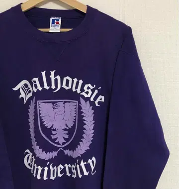 레어 컬러 퍼플 USA제 90s 러셀 애슬레틱 앞V 칼리지 맨투맨