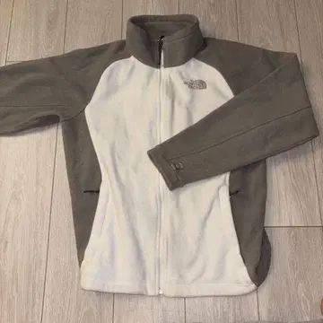 THE NORTH FACE 플리스 자켓 그레이 x 화이트 M 사이즈