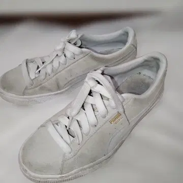 PUMA 스웨이드 스니커즈 22.5cm 베이지