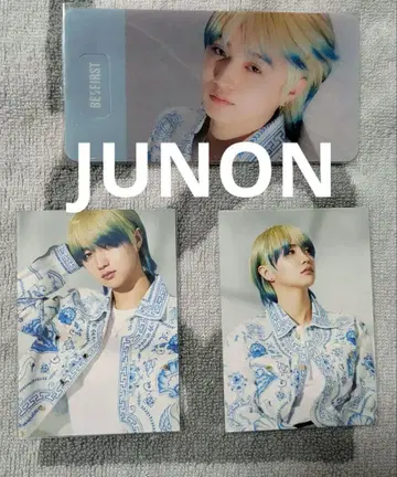 JUNON SmileAgain 클리어 책갈피, 트레이딩 카드 2장 세트