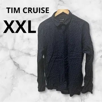 TIM CRUISE 네이비 미니 꽃무늬 셔츠 XXL