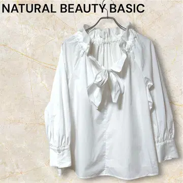 [ NATURAL BEAUTY BASIC ] (S) / 개더넥 블라우스