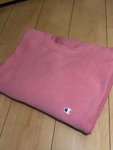 80s 챔피온 리버스 위브 핑크 XL 페이드 레어 컬러