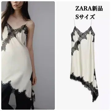 완판템 ZARA 비대칭 레이스 원피스 S 택 포함 새상품