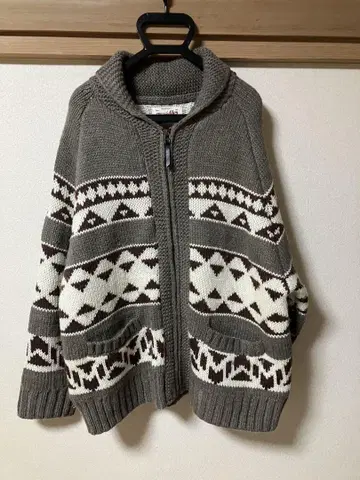 Right-on 카우친 니트 자켓 XL
