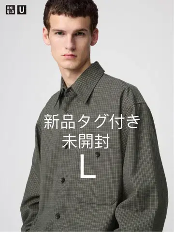 UNIQLO U 2025 가을/겨울 트윌 워크 오버 사이즈 셔츠 L