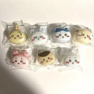 치이카와 (먼작귀) 얼굴 미니 실리콘 파우치 7종 세트