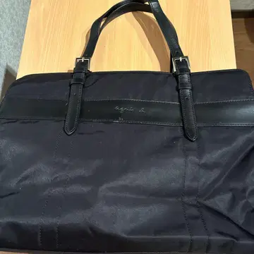 에네스베 비즈니스 백 블랙 나일론 가죽