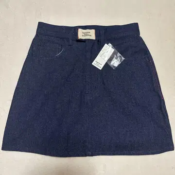 COMMON GULL PRODUCTS 루즈한 미니 스커트 인디고 블루