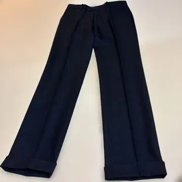 네이비 슬랙스 울 100%