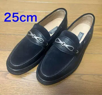 BALLY 블랙 스웨이드 가죽 로퍼 사이즈 US 7