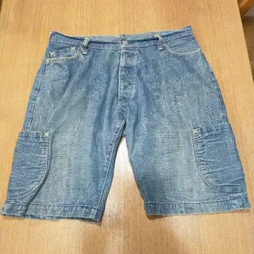 에비수 데님 카고 숏팬츠
