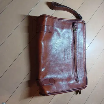 아오키카반 가죽 숄더백 브라운