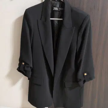 ZARA 롤업 슬리브 블레이저 S 사이즈