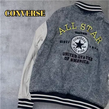 새상품급 CONVERSE 바시티 자켓 데님 자수 자켓 올스타