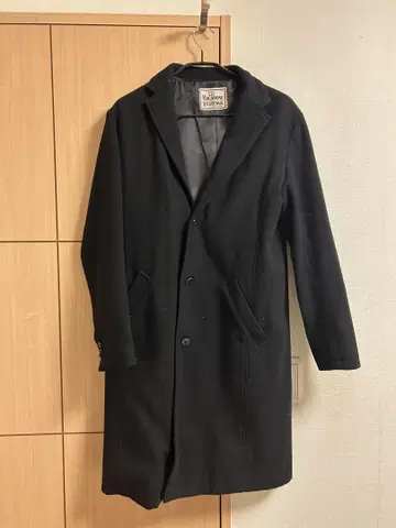 MACARONI WESTERNS 블랙 체스터 코트