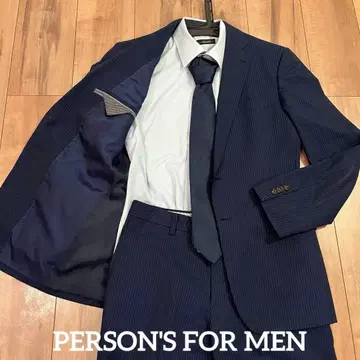 PERSON'S FOR MEN 네이비 블루 3피스 셋업