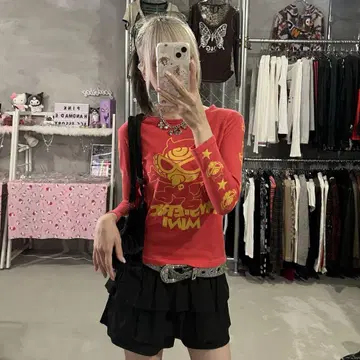 히스미니 hysteric 피치티 긴팔 y2k