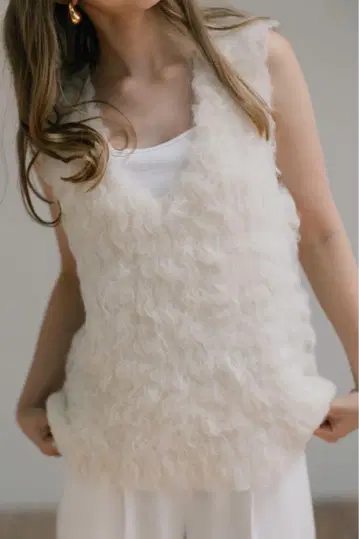 택 포함 새상품/pois knit vest