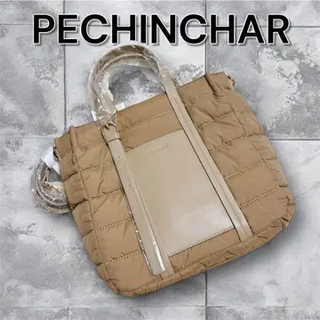 미사용 새상품 ] PECHINCHAR 베이지 퀼팅 숄더백