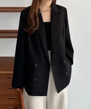 callautia 더블 버튼 테일러드 자켓