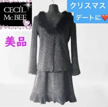 CECI McBEE 퍼 니트 세트