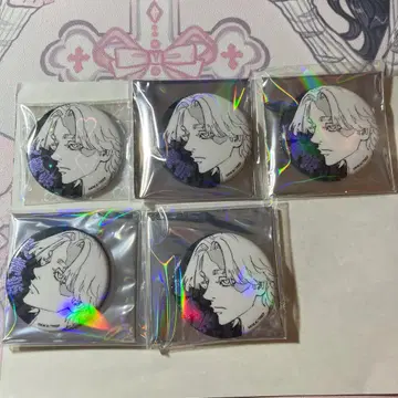 도쿄 리벤저스 마이키마트 글리터 캔뱃지 이누이 세이슈 5점 세트