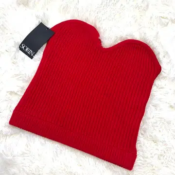 택 포함 새상품 SORIN 소린 튜브탑 혼합 소재 빨간색 38 M 상당