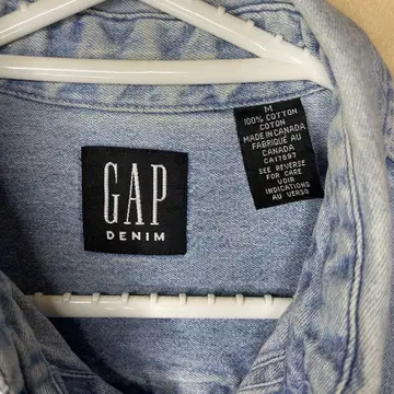 GAP 데님 셔츠 M 사이즈 100% 코튼