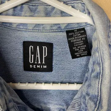 GAP 데님 셔츠 M 사이즈 100% 코튼