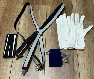 서스펜더 장갑 커프스 단추 암밴드 세트