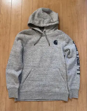 인기 최상 컨디션 Carhartt 후드티 그레이