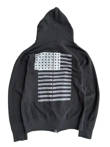 us flag graphics zip hoodie